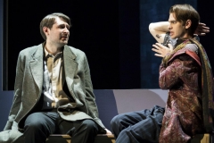 James McArdle (Louis) and Andrew Garfield (Prior) in Angels in America - Millenium Approaches, National Theatre, April 2017 (photo by Helen Maybanks)