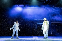 Angels in America - Millenium Approaches, National Theatre, April 2017 (photo by Helen Maybanks)In one of her hallucinations, Harper encounters Mr Lies (Nathan Stewart-Jarrett)