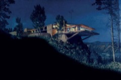 Matte Painting by Matthew J. Yuricich (1923–2012) for North By Northwest