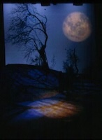 Photo from Far from the Madding Crowd at Exeter Northcott Theatre using a moon gobo on the cyclorama (1997)