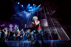 Andrew Polec as Strat in Bat Out Of Hell the Musical. Photo by Specular (from Ticketmaster)