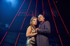 Sharon Sexton as Sloane & Rob Fowler as Falco in Bat Out Of Hell the Musical. Photo by Specular (from Ticketmaster)