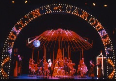 Mullins Carousel with Meg Davies as Mrs Mullin - Photo by Michael Le Poer Trench (c) Cameron Mackintosh Ltd