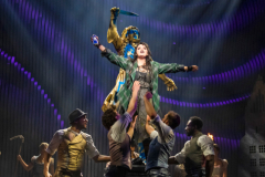 Carrie Hope Fletcher and the ensemble. Photo by & (c) Tristram Kenton.