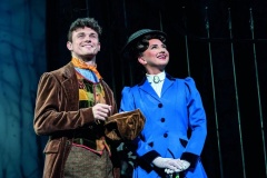 Mary Poppins London Company 2023 - Charlie Stemp as Bert and Zizi Strallen as Mary Poppins. Photo by Johan Persson