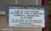 Parental Discretion sign, April 2007