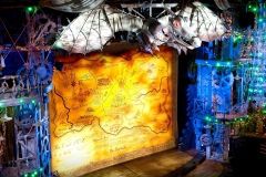 Front cloth and the Time Dragon above the stage (from the Wicked London website)
