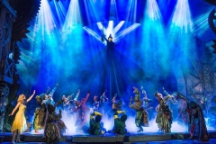 Willemijn Verkaik (Elphaba) in Defying Gravity. Photo by Matt Crockett (from the Wicked London website)