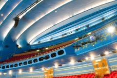 Interior of the auditorium, photographed during the run of Matilda (c) Really Useful Theatres, from the official website