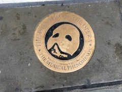 Brass plaque outside the front of the theatre, 2017 (c) Theatrecrafts.com