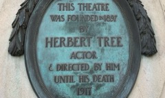 Herbert Tree Memorial plaque, September 2021 (c) Theatrecrafts.com