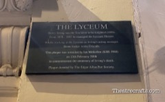 Plaque on the front of the building, 2021