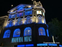 Novello Theatre by night, September 2021