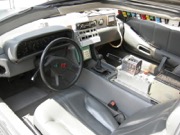 Interior of the display Delorean (theStudioTour.com, September 2006)