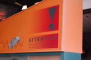 Back to the Future - Preshow Signage, April 2007 (c) Theatrecrafts.com