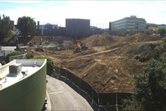 Amphitheatre Demolition complete (1st November 2013, photo by Christian Beana, with thanks)