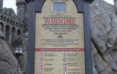 Attraction Safety sign, April 2016